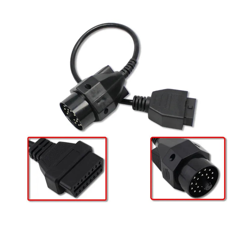 BMW 20 pin to OBD2 16 pin diagnostic adapter cable connector