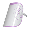 White and purple photon IPL beauty mask device for facial light therapy treatment.