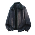 Men's casual jacket with stitching lapel detail in Lycra blend fabric