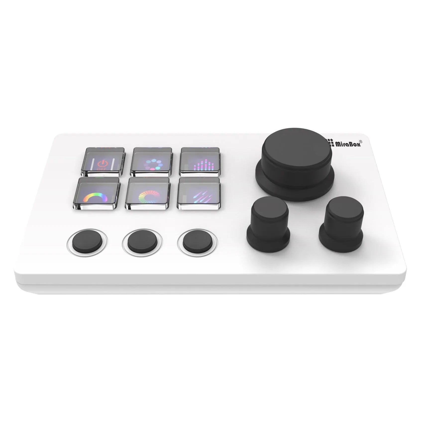 Visual Keyboard N3 silicone keypad with USB cable and adjustable bracket in black or white