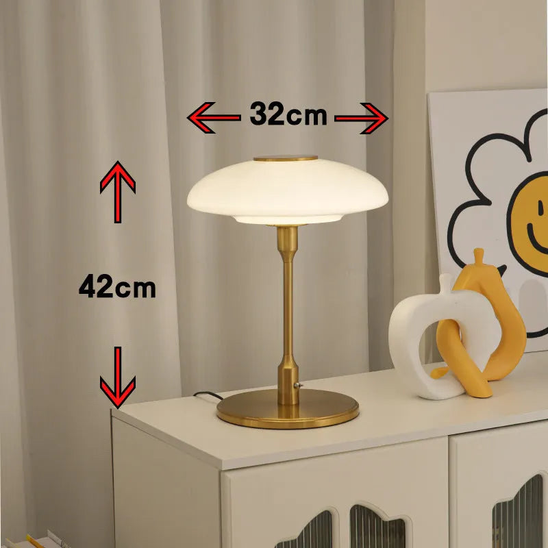 Vintage Korean style ambient light with nickel-plated metal holder in a choice of colours.