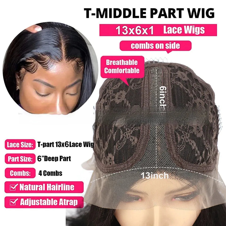 Real human hair Ruili style gradient wig on a stand, showcasing lace front cap construction.