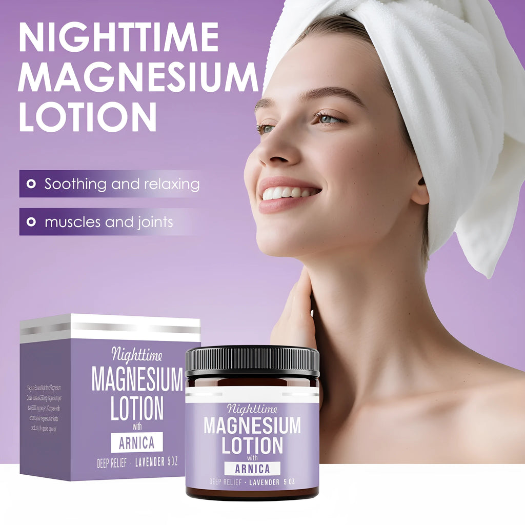 150ml magnesium body butter cream jar measuring 7.1cm square