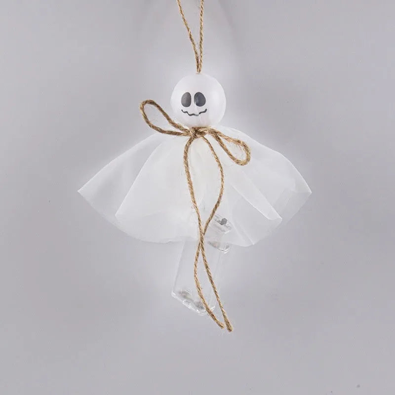 Halloween LED lighting chain with battery box, shown in a ghost-themed colour for venue decoration.