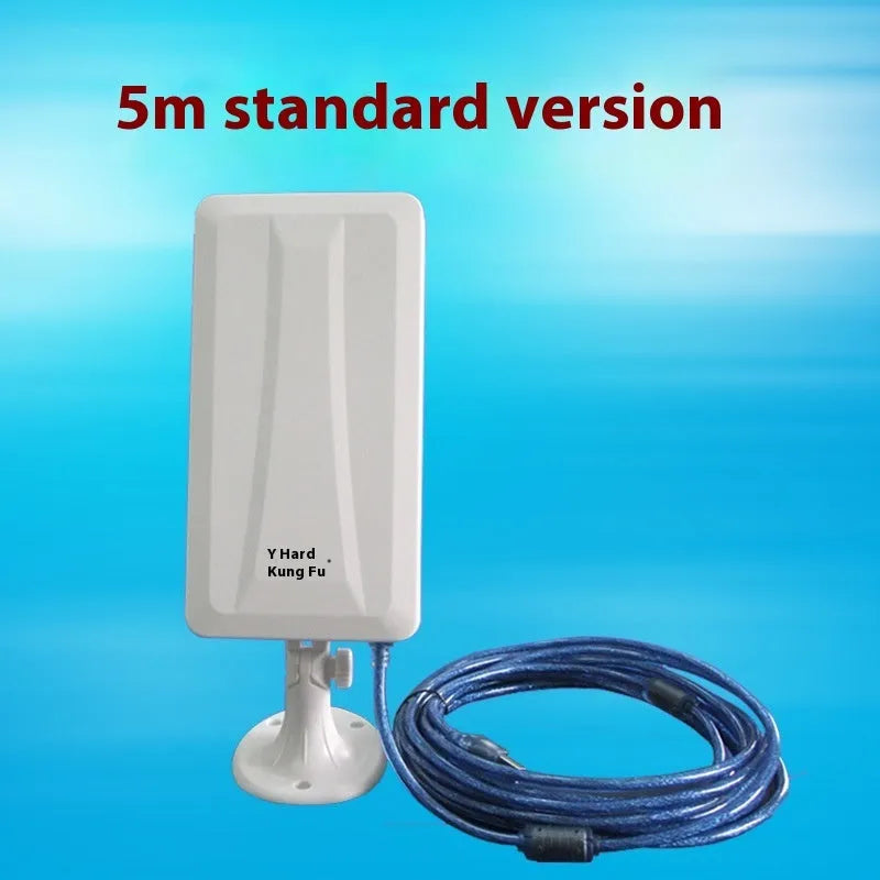 White high-power USB wireless network card for desktop and laptop computers