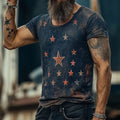 3D pattern short sleeve t-shirt in art retro style with loose fit available sizes S to 5XL