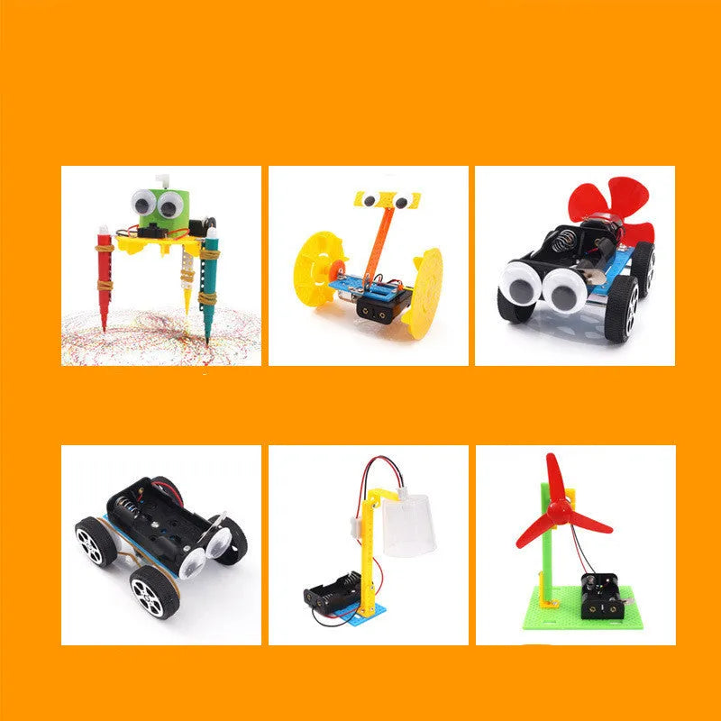 DIY plastic building blocks set for science experiments with three size options for children aged 7-14