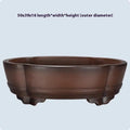Purple clay classical flower pot with old pile styling for indoor plants and bonsai trees