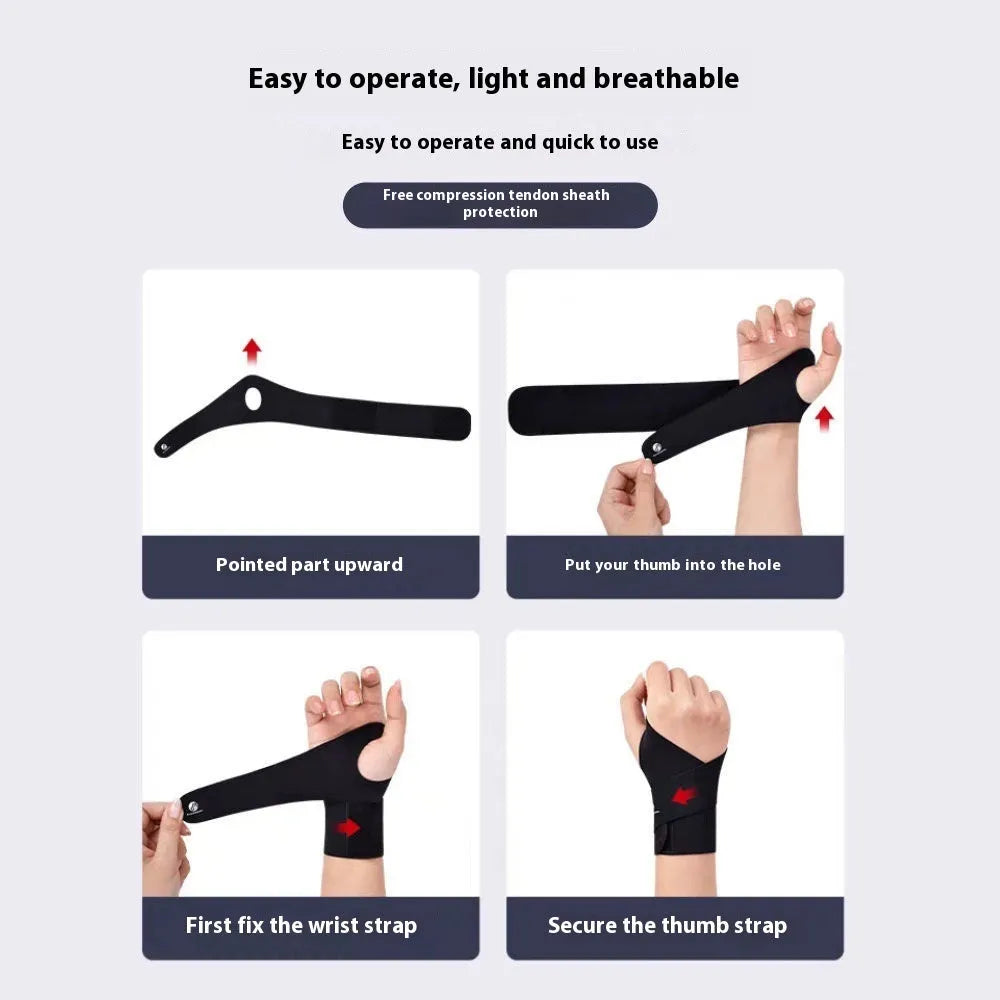 Adjustable athletic wristguards in black and skin colour with velcro straps