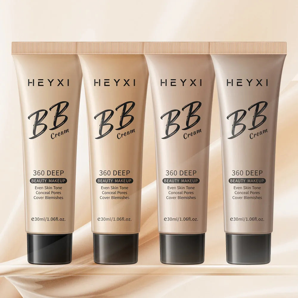 Waterproof BB cream in four colour options for universal skin coverage