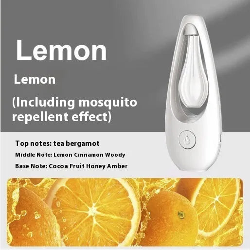 Ultrasonic aroma diffuser unit for essential oils or mosquito repellent liquid, with style selection options.