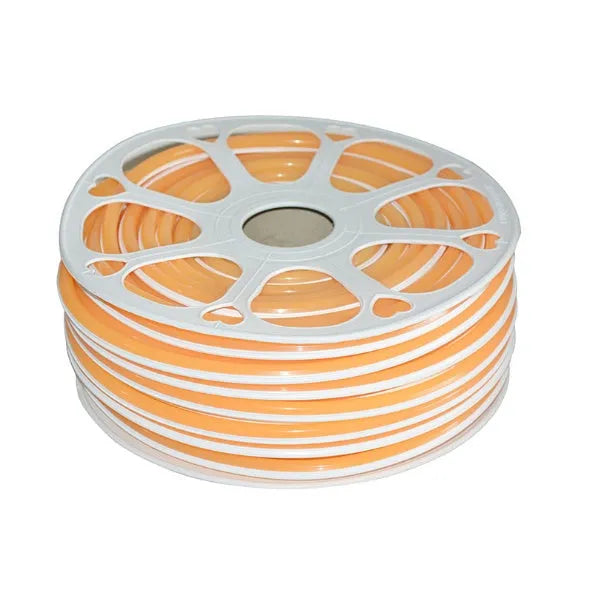 Flexible silicone neon light bar showing 8mm width and available in multiple colours on 50 metre roll