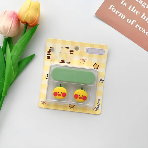 Cartoon magnetic protection data cable fixer for desktop computers in a choice of ten colours