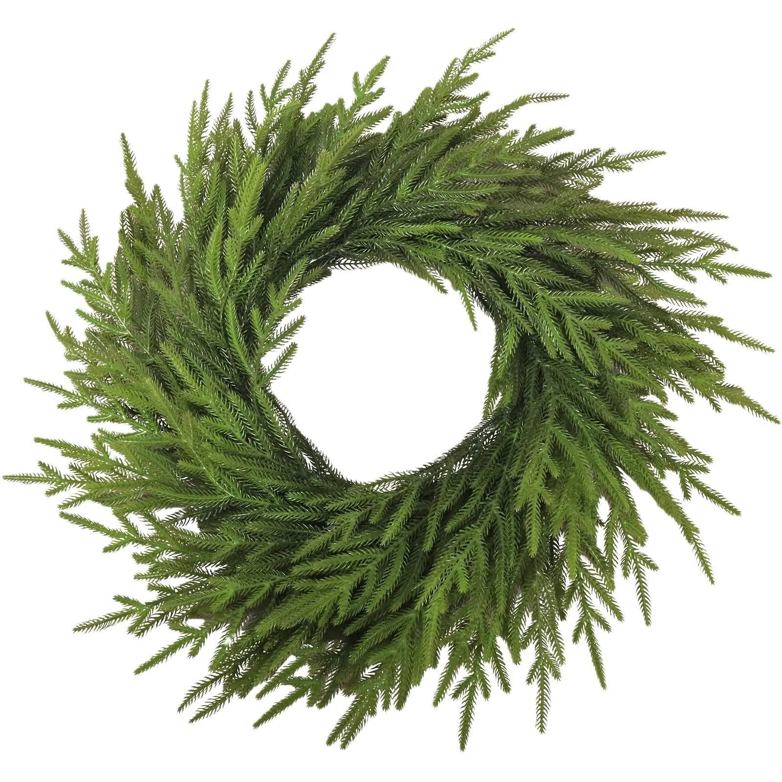 PE Feel artificial front door garland in American country style with plastic and PE foliage on 60cm length