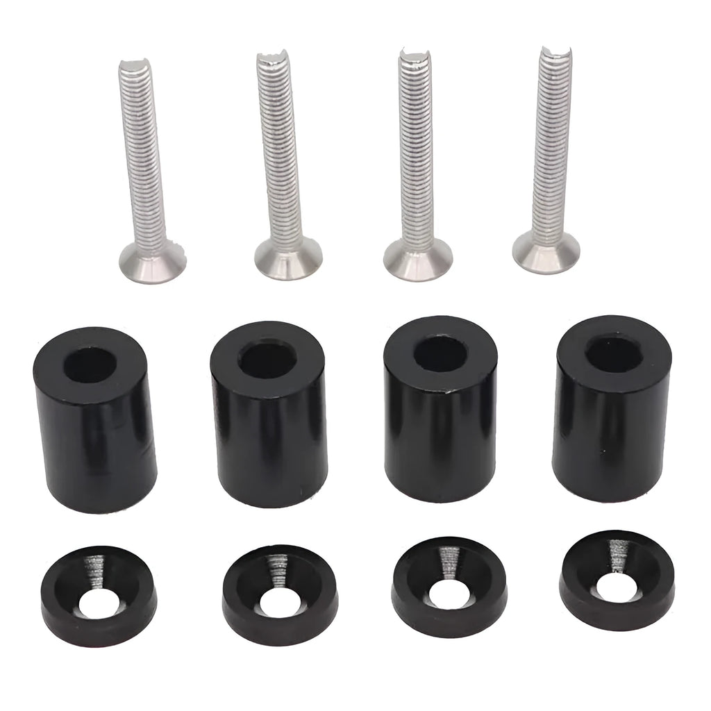 Aluminium machine cover pad sheet kit with screws, nuts, washers in red, blue, black colours