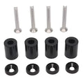 Aluminium machine cover pad sheet kit with screws, nuts, washers in red, blue, black colours