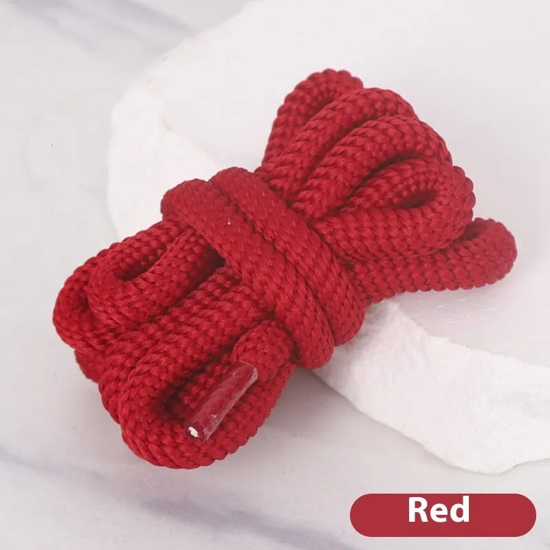 Oval shoelace adapter rope in various colours showing 1.0cm width and length options for sweatshirts and sneakers.