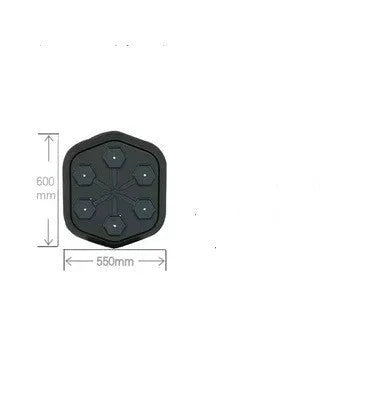 Black smart music boxing machine with Bluetooth connection and Velcro paper style design