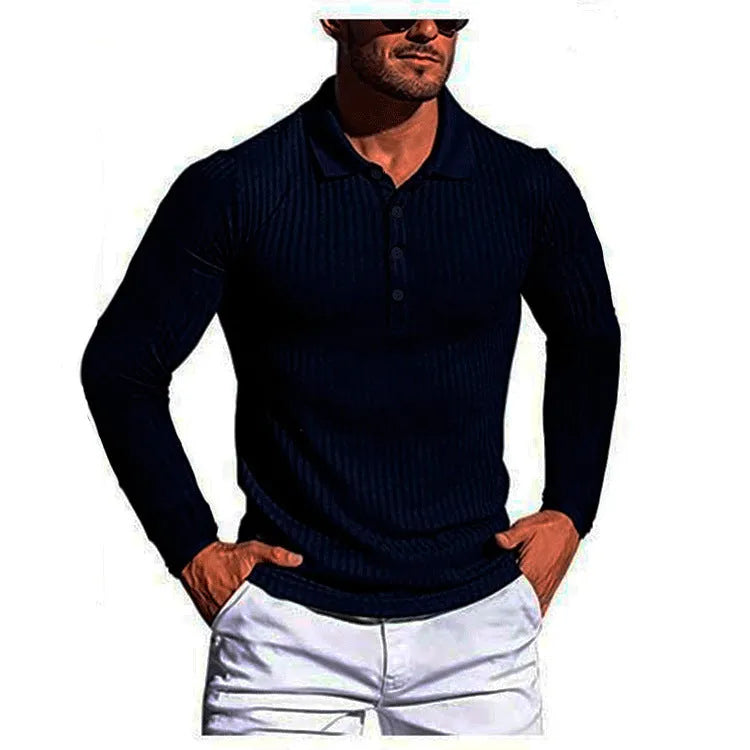 Striped loose fit t-shirt showing high elastic slim knit construction in multiple colour options