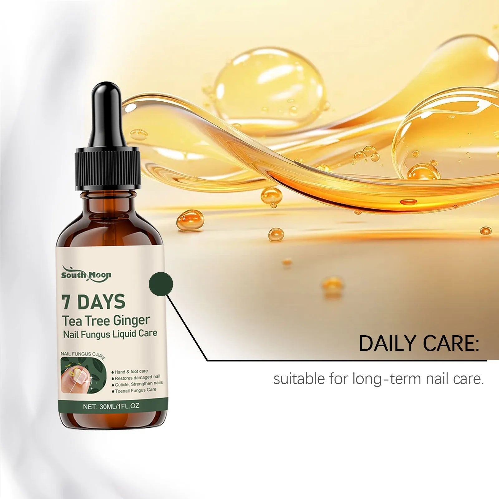30ml nail care solution bottle for brightening and nourishing treatment