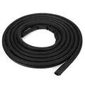 Black rubber sliding door sealing strip for Toyota Hiace high roof, 5 metre length