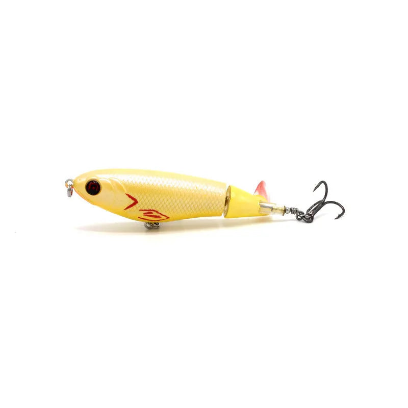 7.5cm long bionic fishing lure bait for road fishing shown in one of its five colour variations