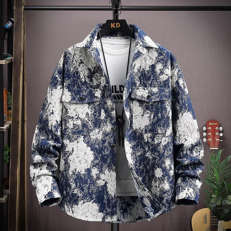 Casual lapel shirt coat in polyester available in multiple colours including blue, black, red, apricot and violet