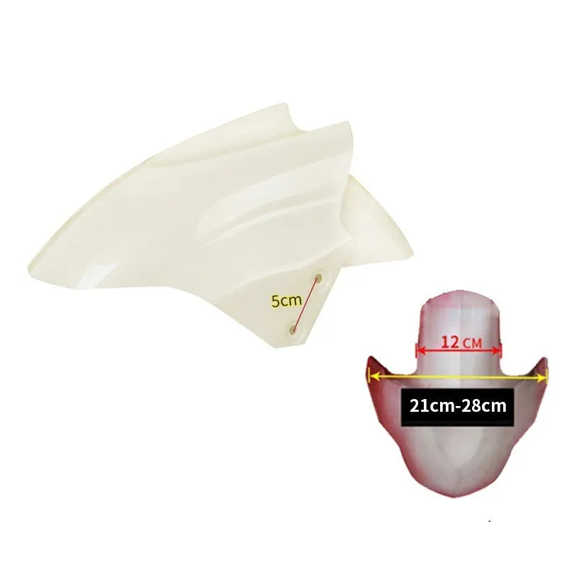 Electric car front wheel fender replacement part in ABS plastic, shown in a selection of available colours.
