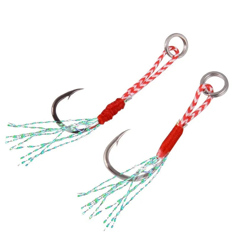 Single point fishing hook made from bright wire iron plate showing size range from 9 to 14.