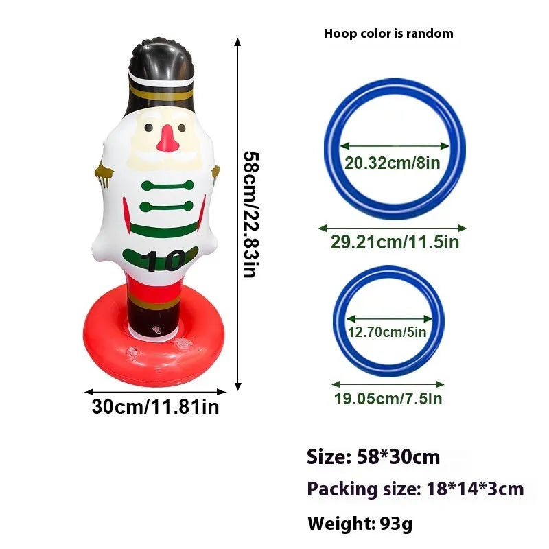 PVC inflatable character ferrule throwing toy in multiple Halloween and festive designs