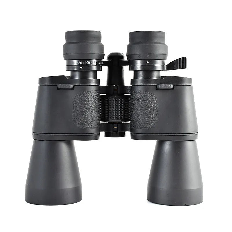 Outdoor telescope binoculars with continuous zoom 20-120x high power magnification in double barrel design