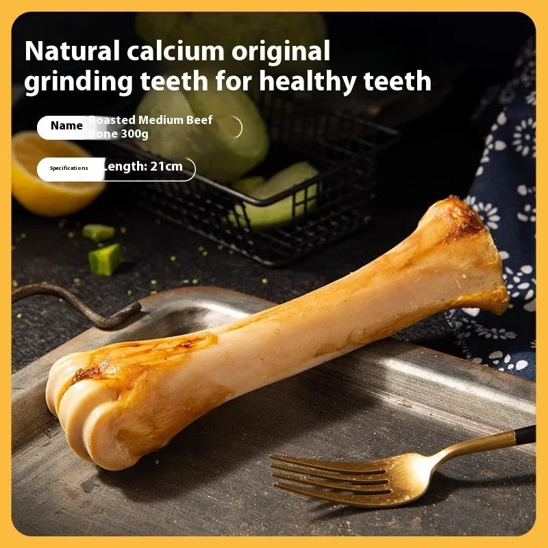 Puppy molar rod dog chew in large, medium, and small sizes for teeth cleaning and calcium supplement.