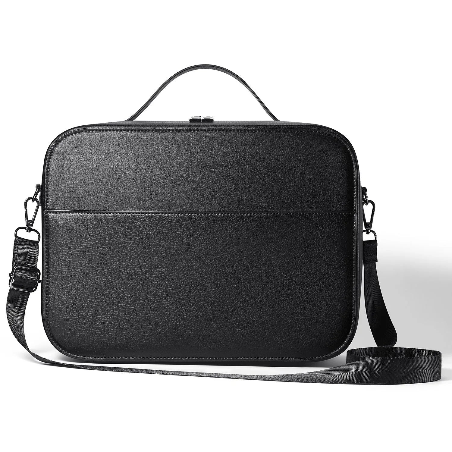 Black Superfiber MR glasses storage box for Apple Vision Pro headset protection.