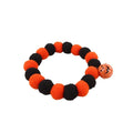 Adjustable Halloween pumpkin design pet collar for cats and small dogs on buckle closure
