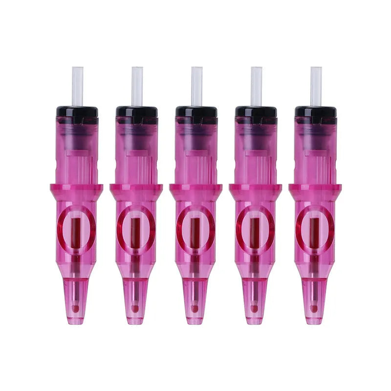 Tattoo integrated needle drawing tool with ballpoint pen mechanism in multiple colour options