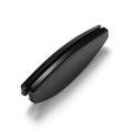 Black folding presbyopic reading glasses with round retro lenses, shown in open and closed positions.