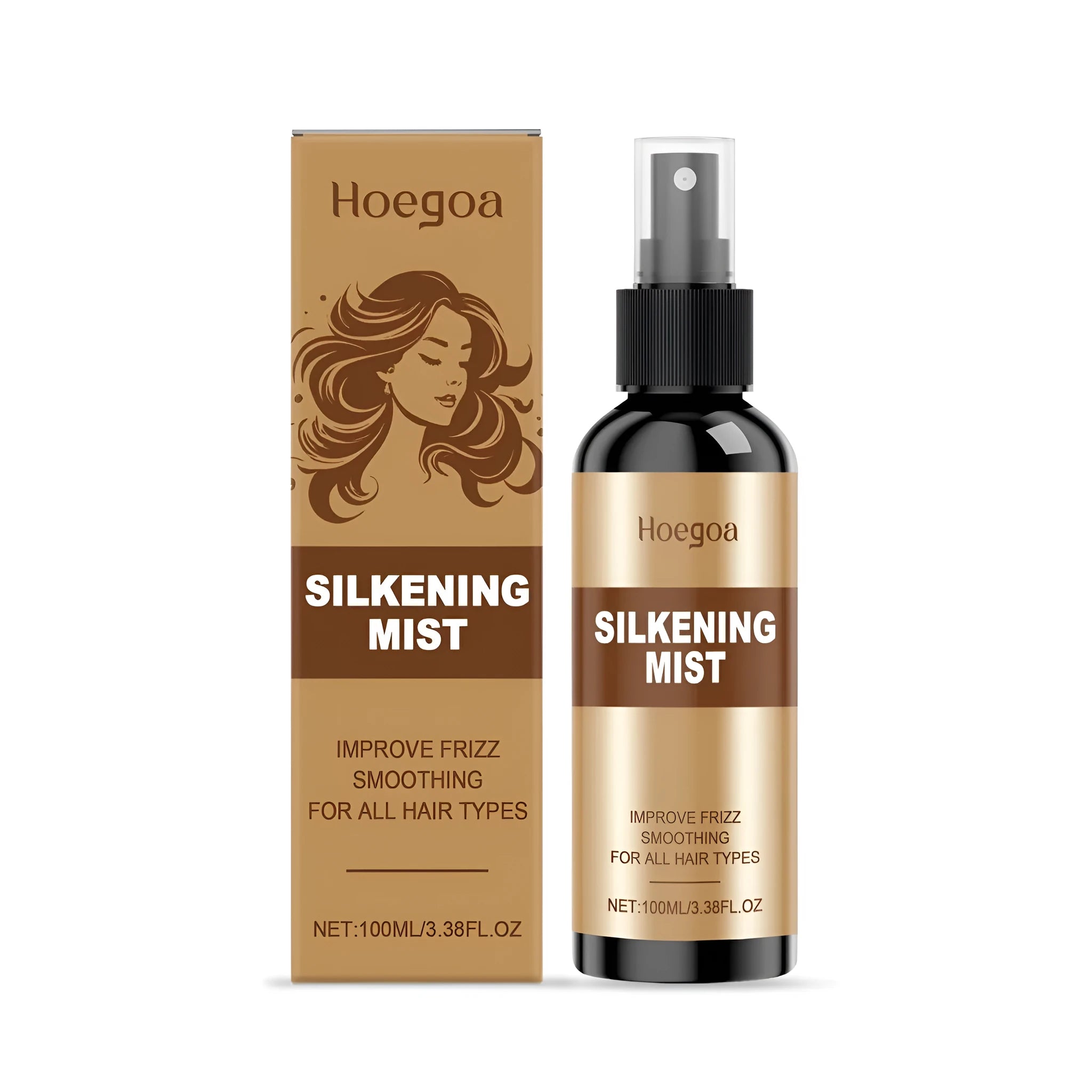 100ml hair care spray bottle with vitamin E and ginger oil formula