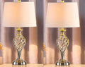 Modern alloy bedside lamp with touch controls and USB charging port