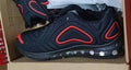 Men's black casual sneakers with lace-up design and thick sole for outdoor activities