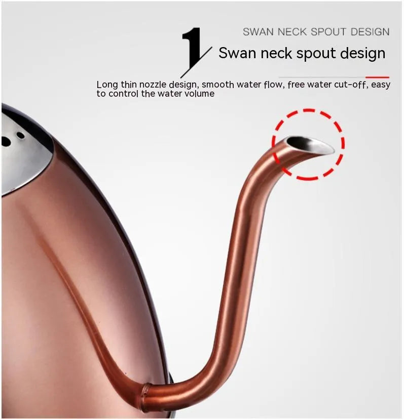 Gold full-automatic constant temperature stainless steel kettle with touch control