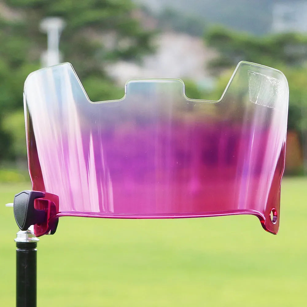 Rugby helmet goggles in multiple colours mounted on a rugby scrum cap