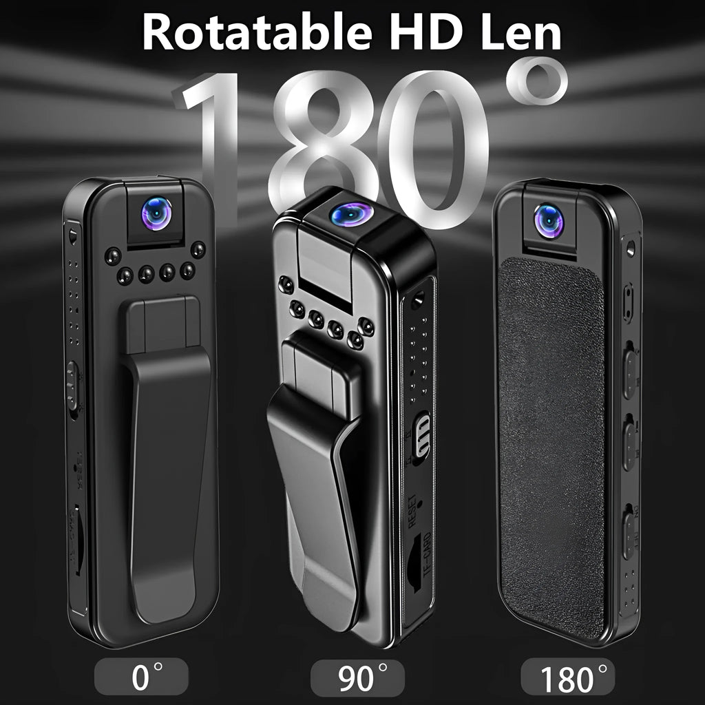 L7 Outdoor HD video recorder with WiFi and night vision infrared for home and conference use.