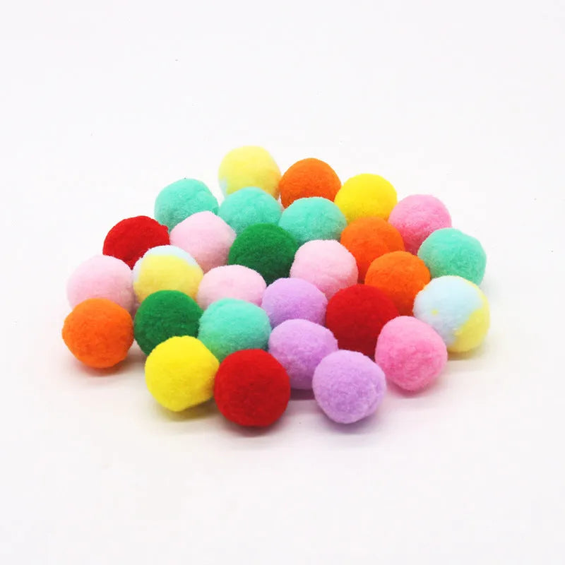 30cm pet toy launcher with soft plush balls for cats and dogs
