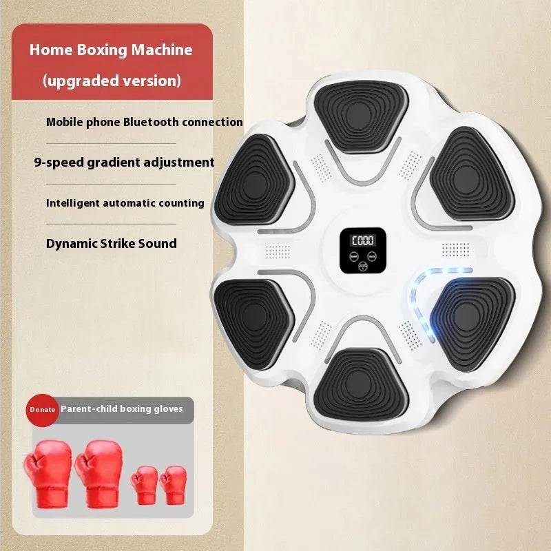 Smart music boxing machine electronic wall target with focus gloves