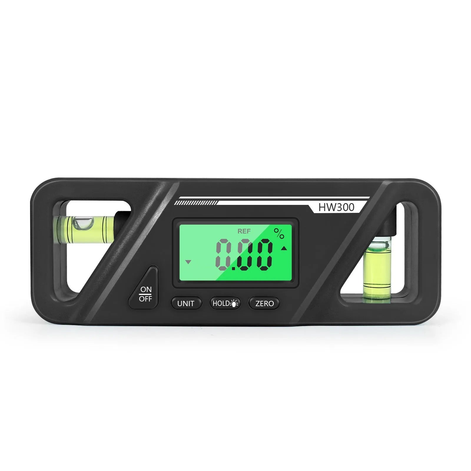 Digital display inclinometer level meter with magnetic base for precise angle measurement on metal surfaces