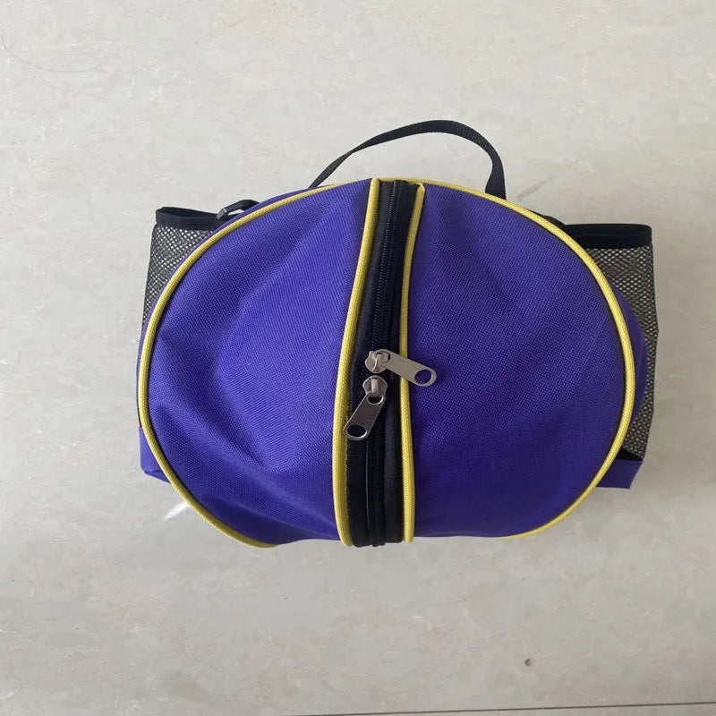 Black Oxford cloth basketball bag with a 9-litre capacity shown with both one-shoulder and two-shoulder strap options.