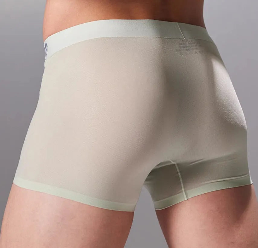Men's seamless antibacterial fitness shorts in black, shown on a size mannequin