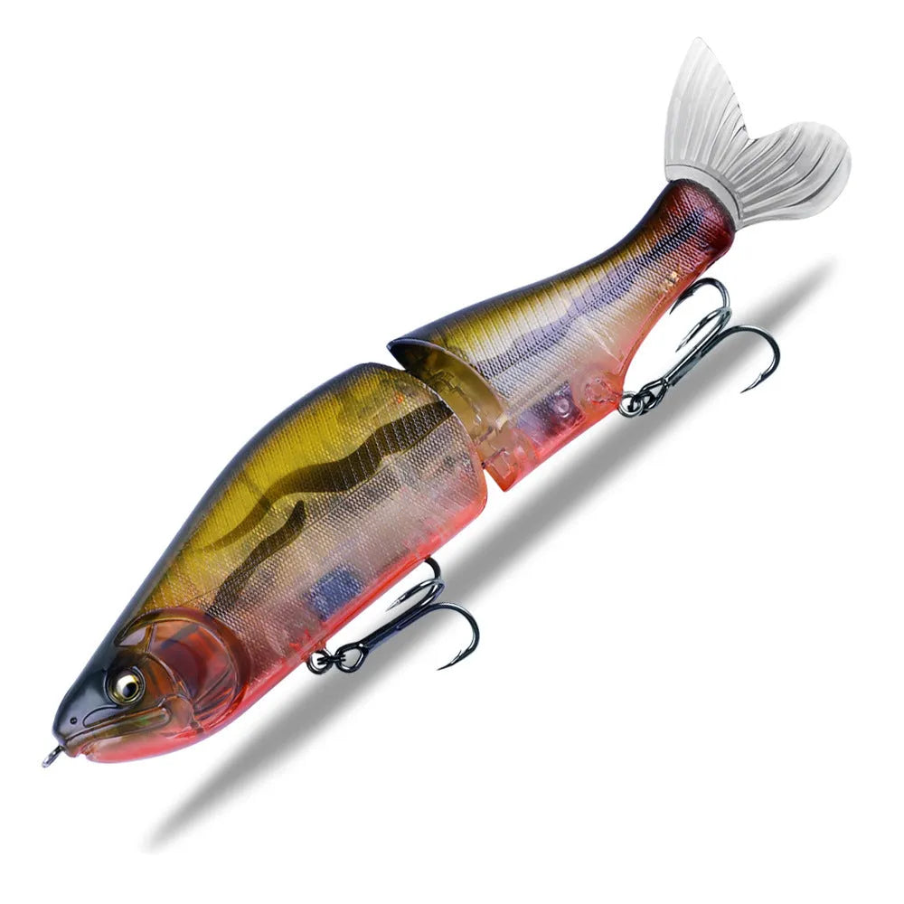 185mm soft plastic fishing bait in realistic fish design for bass fishing