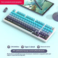 98-key wireless mechanical keyboard with metal knob in multiple colour options