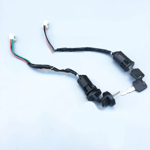 Waterproof electric car door lock for vehicle start ignition systems with multiple wiring configurations